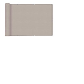 SUNNY GUARD Balcony Privacy Screen 100x300cm Fence Screen for Balcony and Patio Balcony Cover,UV protection windproof and waterproof,with Cable Ties,Taupe