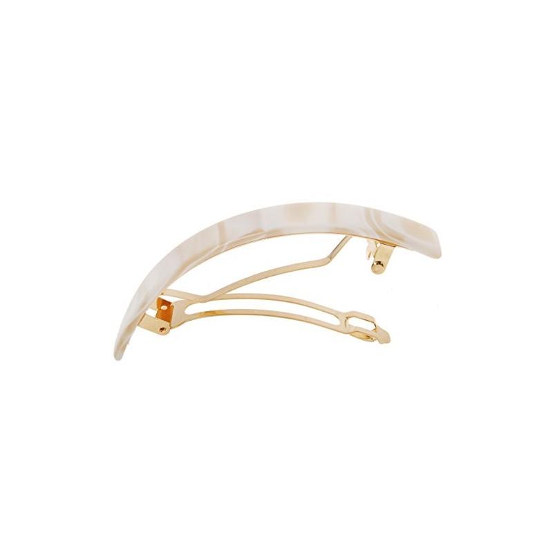 France Luxe Narrow Rectangle Volume Barrette - Alba
