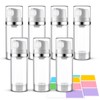 Decorniqu 7 Pack Airless Pump Bottles 3.4oz/100ml Travel Pump Bottles