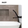 Dalsys Outer Corner for Tile Rail Quarter Circle Profile Brushed