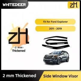 zh Fits for Ford Explorer 2011-2019 Side Window Visor Sun Rain Deflector Guard