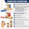 Tankless Water Heater Valve Kit, PRV 3/4"-1/2" NPT