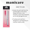 Manicare 3 Glass Nail Files, For Shaping And Styling Nails,