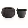 Prosperplast Plastic Bowl with Black Cement Paint Deposit, 13.6 (Large)