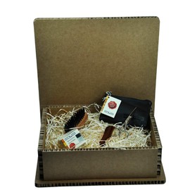 Golddachs Geschenkset 2, Men´s special, 2-teilig, Bartset im Lederetui, Ungarische