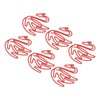 100pcs Swan Shape Paper Clips Plating Process Portable Cute Metallic