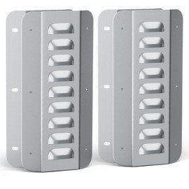 2 Pcs Shipping Container Air Vent Kits, Galvanized Steel Transportation Container Vents, Passive Cross Shipping Container Ventilation Panels for 20ft Storage Containers/Cargo Containers