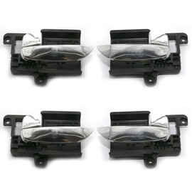 Otois 4Pcs 1Set Interior Front Rear Left Right Chrome Door Handle for Hyundai Elantra 4Door Sedan 2007 2010