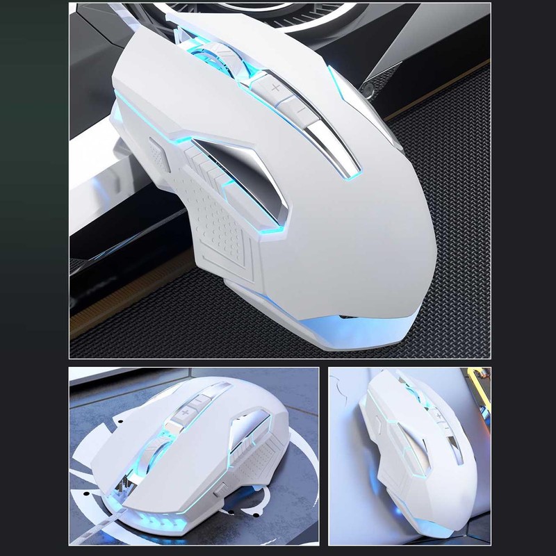 RGB Gaming Mouse Multifunction Ergonomic 7200 DPI Wired Optical Gaming
