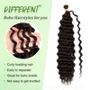 Eerya Long Curly Braiding Hair 20 Inch 2 Packs Deep