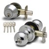 Copper Creek BKDB141PS Ball Door Knob Keyed Alike with Deadbolt