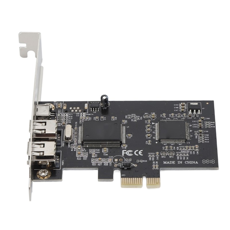 PCIE 1X to 3 Port 1394A Firewire Riser Card Dual