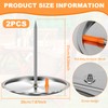Vertical Skewer for Grill Stainless Steel Pastor Skewer with 2