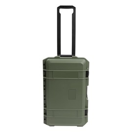 Portable Protective Camera Case, 22" Protective Roller Hard Camera Case with Wheels and Foams Camera Suitcase Waterproof Rolling Hard Case for Camera,Tools,Lens,Drone,Equipment (Green)