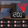 LOFICOPER Projection Alarm Clock, Digital Clock for Bedrooms with 7.4