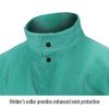 Black Stallion F9-30C TruGuard 200 FR Cotton Welding Jacket, Green,