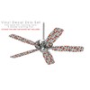 Locknodes 05 Red - Ceiling Fan Skin Kit fits most
