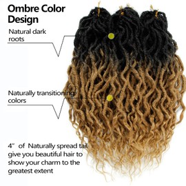 Faux Locs Crochet Braid Hair Bohemian Locs 24 Inches Synthetic Dreads Ombre Braiding Hair Afro Dreadlock 1B/27