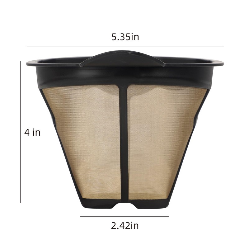Reusable Coffee Permanent Filters Cone Replacement Coffee Filter Compatible with