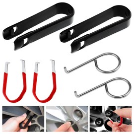 IIRC Wheel Bolt Caps Tool 6 Pieces Wheel Bolts Caps Tool for Assembly and Disassembly, Wheel Bolts Wheel Nut Wheel Bolt Caps, Universal Disassembly Pliers Puller Removal Hook