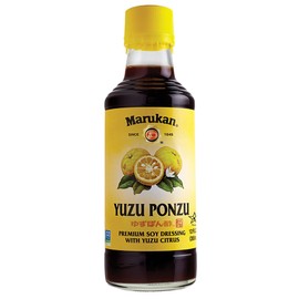 Marukan Ponzu Yuzu Soy Citrus Dressing (yellow label), 12 Ounce Glass Bottle (Pack of 1)