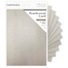 Craft Perfect Pearlescent Card A4-Luna Silver, Cardstock, 30 x 22