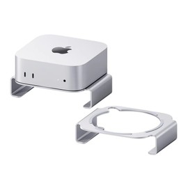 Desktop Bracket for Mac mini M4/M4Pro2024 Hanging Cooling Rack Support Aluminum Alloy Non-Slip Desk Mac Mini Rest