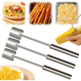 2024 Upgraded Corn Peeler for Corn on The Cob Remover, Cob Stripper Tool for Home Kitchens, Indoor Dining Enthusiasts Kitchen Gadget (3 PCs)