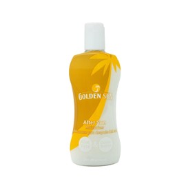 Golden Sun - After Sun Crema Aloe Cacao 240 ml. Crema calmante y reparadora para después de la exposición solar. Enriquecida con Manteca de Cacao, aceites esenciales de coco, Aloe Vera y Vitamina E