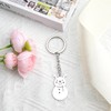 MUCOOS Elegant Snowman Keychain, Cartoon Snowman Design, Gift for Girlfriend,