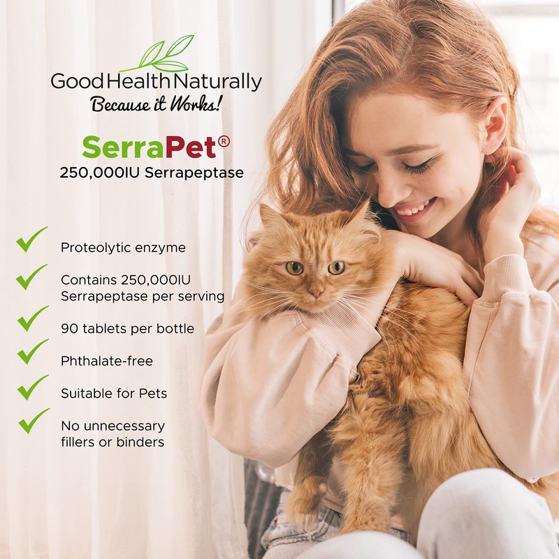 SerraPet Serrapeptase 250,000IU 90 Tablets