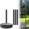 NULTRUMA Street Lights Pole Outdoor with Detachable Base, Water or