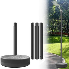 NULTRUMA Street Lights Pole Outdoor with Detachable Base, Water or Sand Fillable for Outdoor, Patio, Market, Lawn, Garden, 50lbs Weight Capacity, 83" Detachable Base Street Lamp Post
