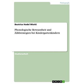 Phonologische Bewusstheit und Zählstrategien bei Kindergartenkindern