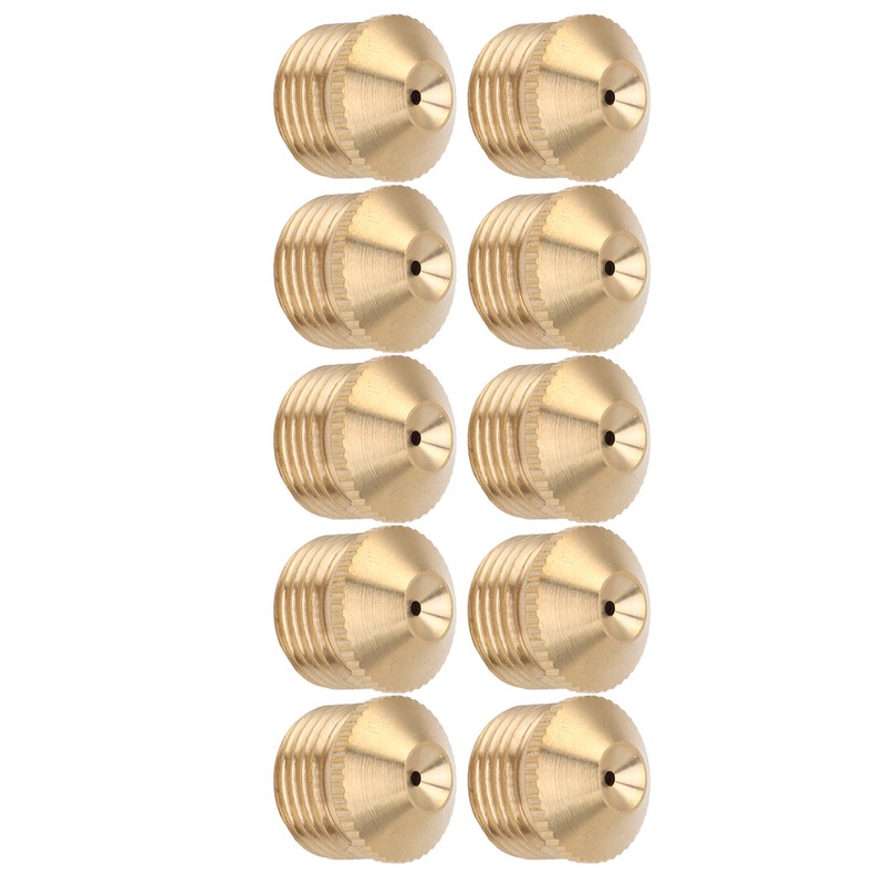 10pcs Brass Misting Nozzles Fog Sprinkler Head for Factory Site