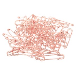 YOKIVE 32 Pcs Safety Pins, Large Metal Sewing Pins | Craft Making, Great for Clothing, Knitting, Sewing (Rose Gold, 2.28-Inch)