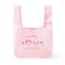 Sanrio 726982 Lunch Eco Bag, My Melody My Bag, Shopping Bag, Polyester, Approx. Width 10.2 x Depth 7.9 x Height 14.0 inches (26 x 20 x 35.5 cm)