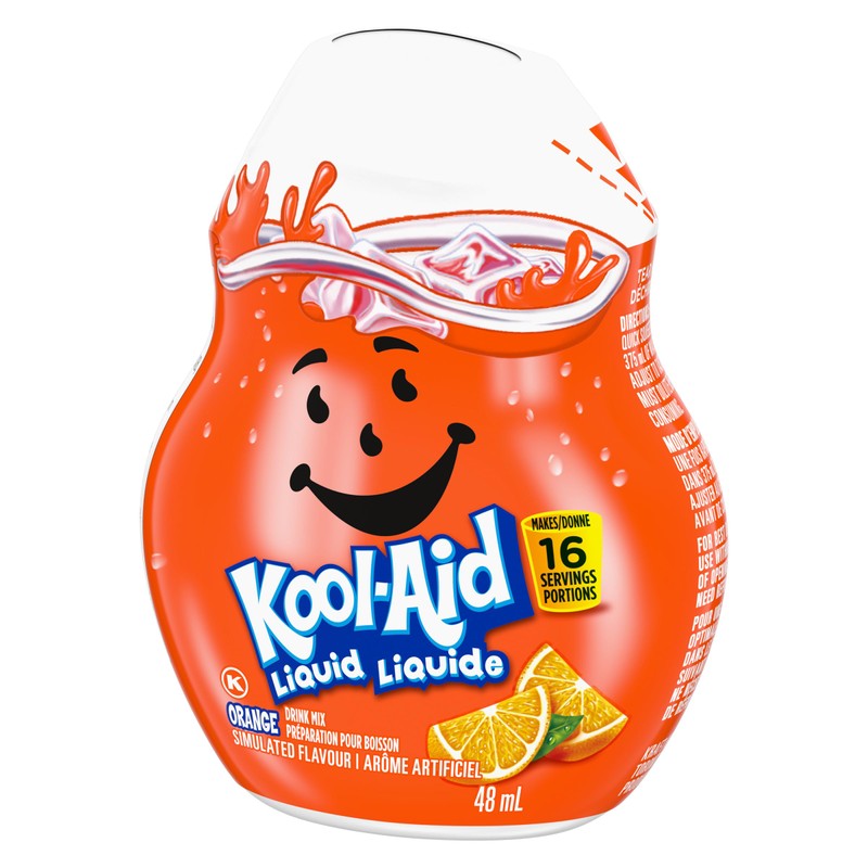 Kool-Aid Orange Liquid Drink Mix, 48mL/1.6 fl.oz., {Imported from Canada}
