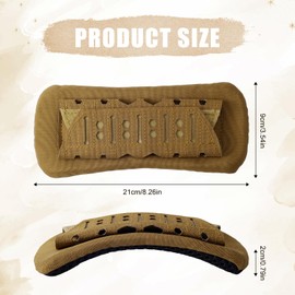 Pack of 2 Shoulder Strap Pads, 1000D Nylon Plate Carrier, Shoulder Pads for Bag Strap, Breathable, Soft Shoulder Strap Cushion for Molle Vest, Outdoor Backpack (Camel)