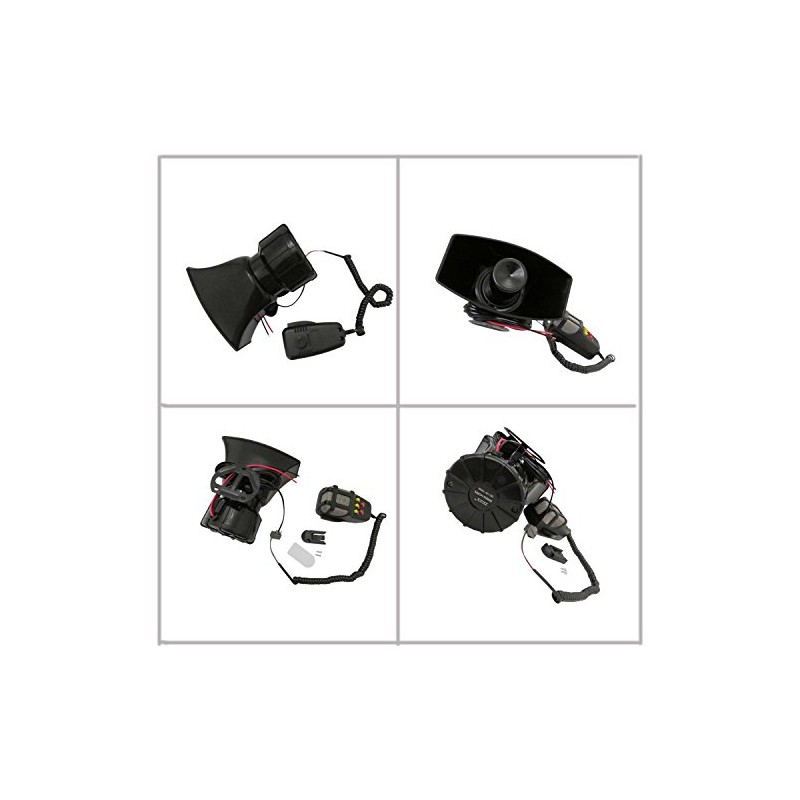JEM&JULES 100W 12V Car Truck Alarm Police Fire Loud Speaker