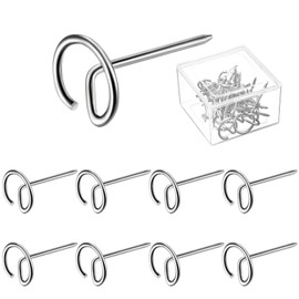 25 Pcs Stainless Steel Food Steak Skewers 1.75 Inch Reusable Metal Round BBQ Skewer Mini Short Barbecue Accessories Connect Fruits and Meats Meat for Grilling Baking Camping Family Friend