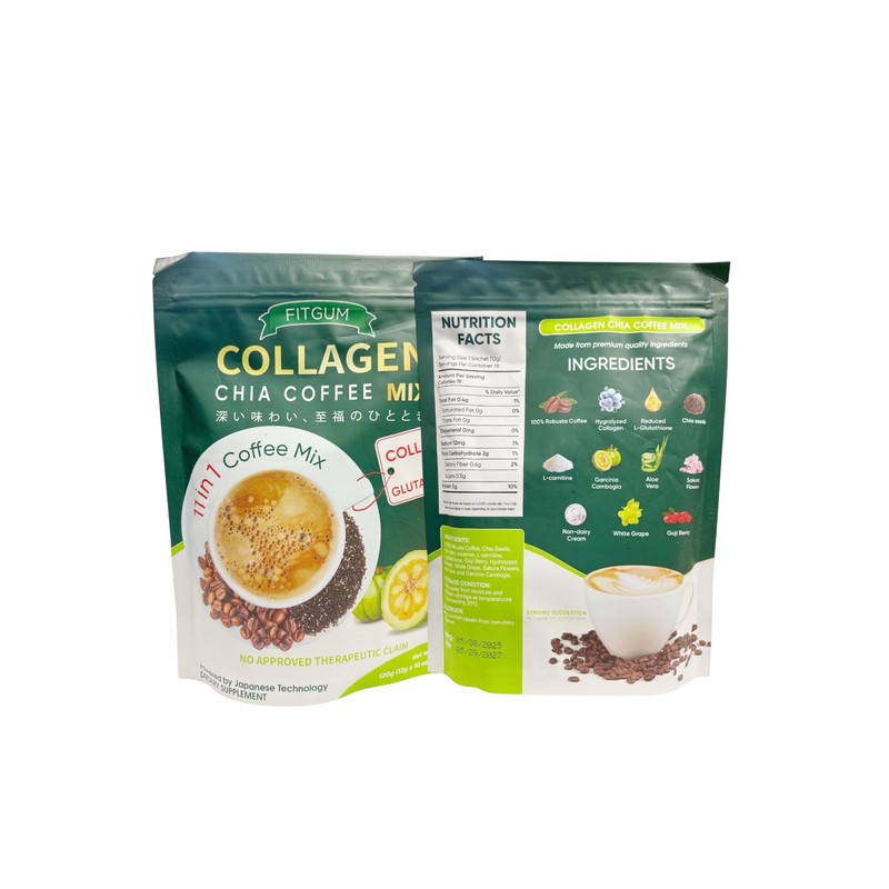 FITGUM FIT GUM Collagen Chia Coffee - 11 in 1