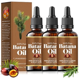 3PCS Aceite De Batana,Aceite De Batana Para El Cabello,Capilar de Romero,Realza el brillo y nutre el cabello,Apto para hombres y mujeres, apto para todo tipo de cabello.