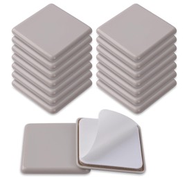 YIEMI Furniture Sliders,50mm Square Table and Chair Leg Sliding Pad for Easy Moving on Carpet Hardwood (16pcs)