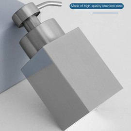 Limnyves 304 Stainless Steel Soap Dispenser, Shower Gel, Dispenser Bottle, Shampoo Foamer, Foaming Bottle, Lotion Bottle, Silver