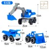PALTIA Excavator Bulldozer, Toy, Working Car, Sand Play Set, Dump
