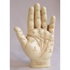LARGE Palmistry Hand Ornament & Palm Reading Instructional Booklet