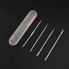 Blackhead & Sebum Remover Tweezers Acne Extractor Needle Stick Skin Care Tool Set 4-Piece Set 6ea