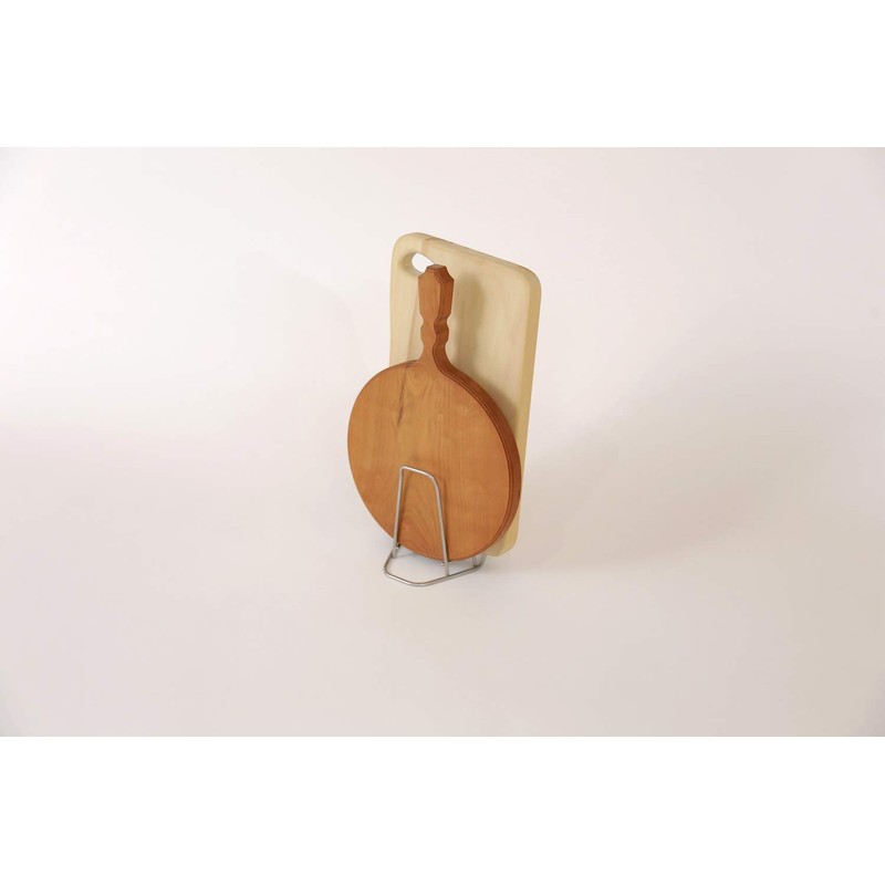 Woodpecker Cutting Board Stand, Stainless Steel, Round Cutting Board, Kitchen
