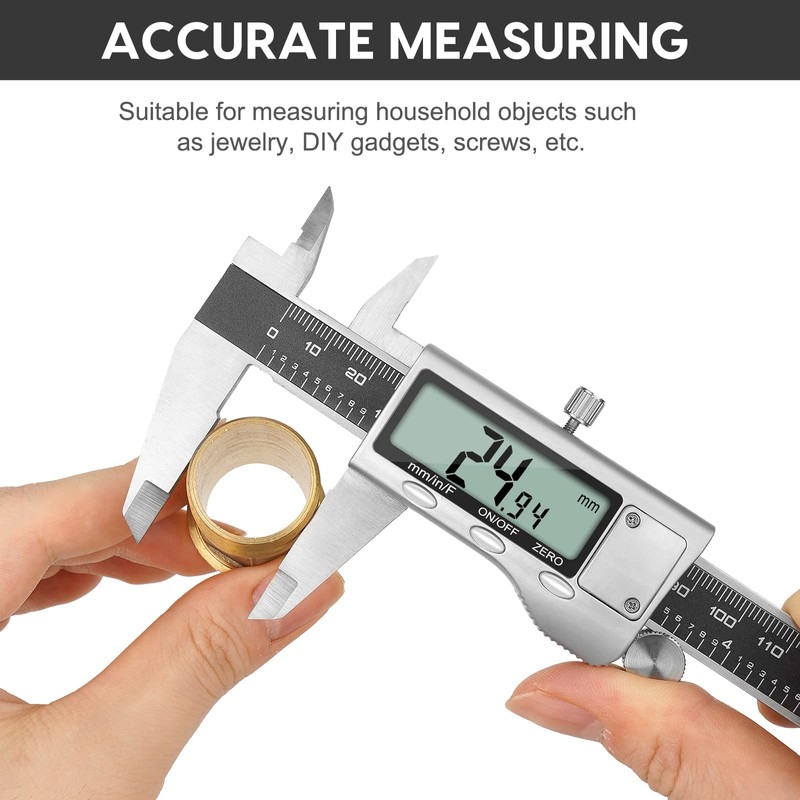 Digital Caliper Measuring Tool, 6 Inch Caliper Tool with Large